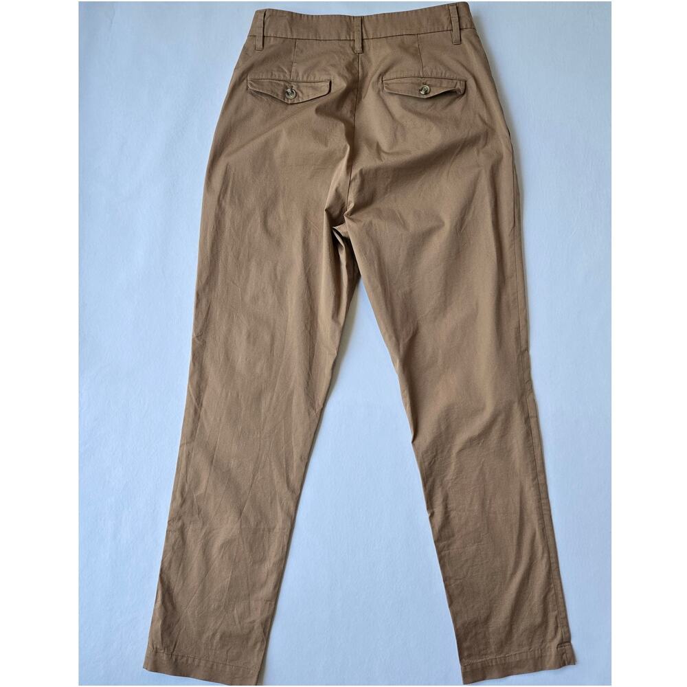 Jenni Kayne Twill Trouser Tan Chino Cotton High Waist Pant Womens Size 4 EUC - Picture 5 of 9
